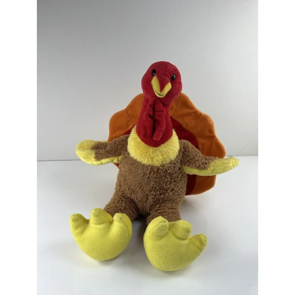 Build A Bear Workshop Thanksgiving Turkey Stuffed Animal Plush Toy 12” Holiday